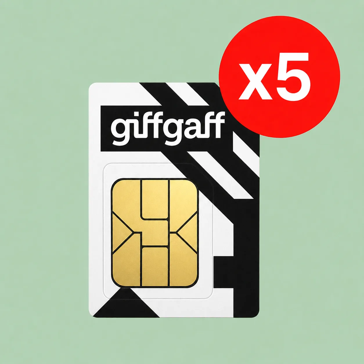 5 SIM no KYC Giffgaff
